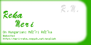 reka meri business card